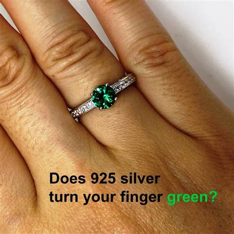 will sterling silver turn my finger green